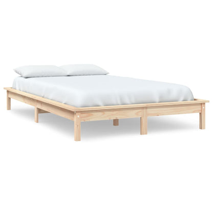 Bed Frame | Natural Pine | Solid Pine Wood | Double | Durable | Bed Frame