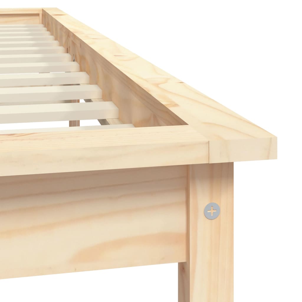Bed Frame | Natural Pine | Solid Pine Wood | Double | Durable | Bed Frame