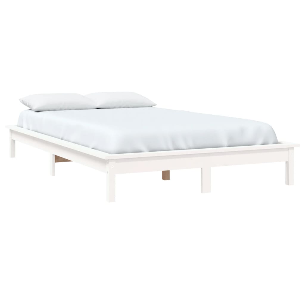 Bed Frame | White | Solid Pine Wood | Super King | Bed Frame
