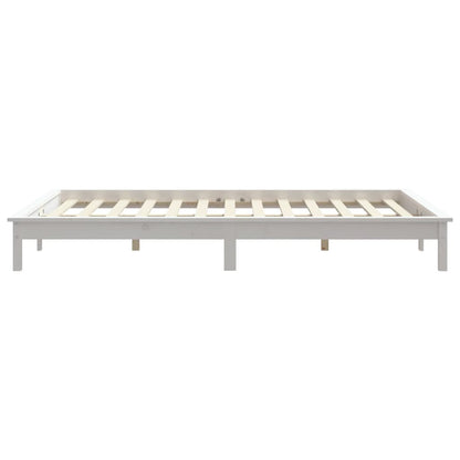 Bed Frame | White | Solid Pine Wood | Super King | Bed Frame