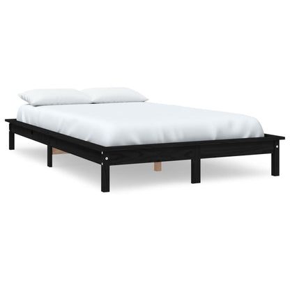 Bed Frame | Black | Solid pine wood | Super King Size | Durable