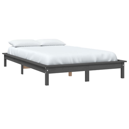 Bed Frame | Grey | Solid pine wood | d | Durable | Bed Frame