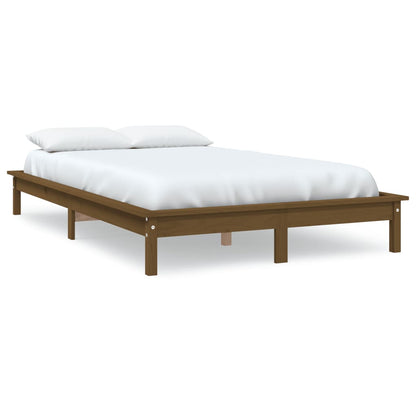 Bed Frame | Honey brown | Solid pine wood | Double | Durable | Bed Frame