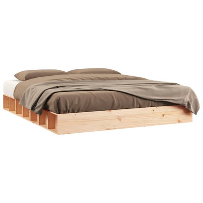 Bed Frame | Natural Wood | Solid pine wood | Double | Durable | Bed Frame