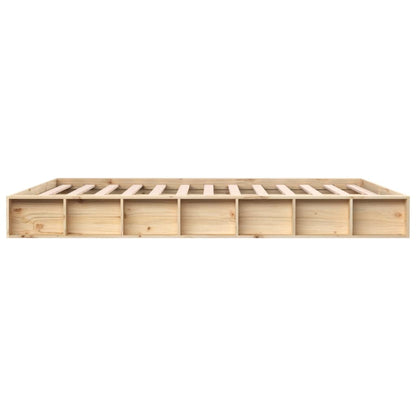 Bed Frame without Mattress 140x200 cm Solid Wood