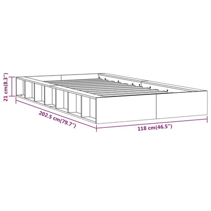 Bed Frame | White | Solid pine wood, plywood slats | Single | Simplistic