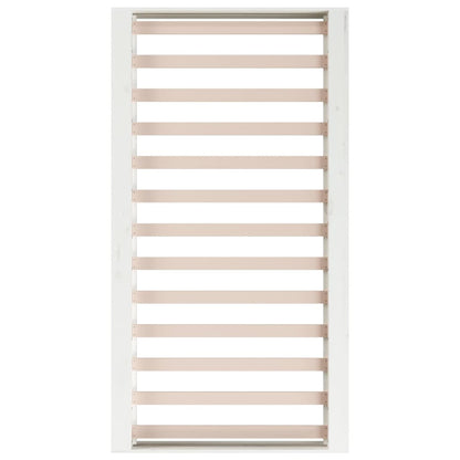 Bed Frame without Mattress White 135x190 cm Double Double Solid Wood
