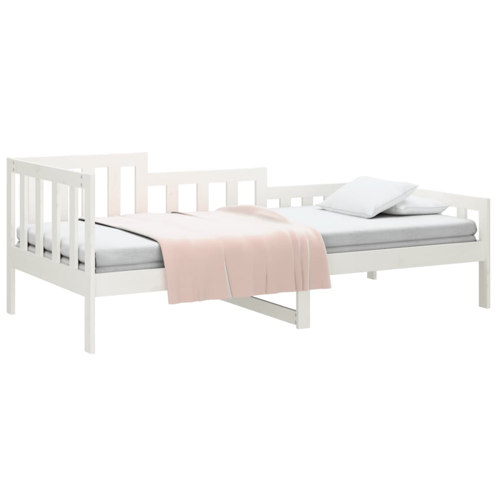 Day Bed without Mattress White 80x200 cm Solid Wood Pine