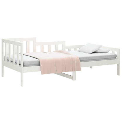Day Bed without Mattress White 80x200 cm Solid Wood Pine