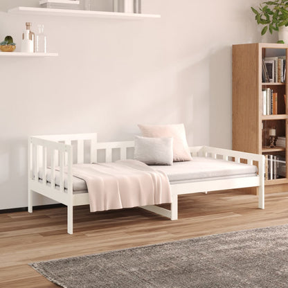 Day Bed without Mattress White 80x200 cm Solid Wood Pine