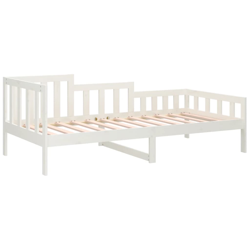 Day Bed without Mattress White 80x200 cm Solid Wood Pine