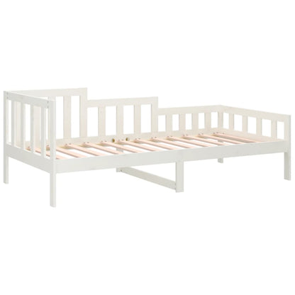 Day Bed without Mattress White 80x200 cm Solid Wood Pine