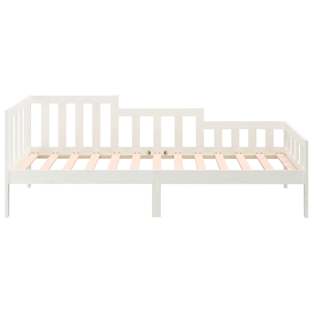 Day Bed without Mattress White 80x200 cm Solid Wood Pine