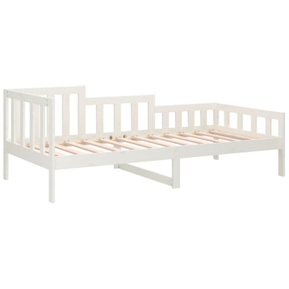 Day Bed without Mattress White 90x200 cm Solid Wood Pine