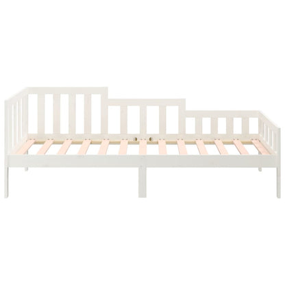 Day Bed without Mattress White 90x200 cm Solid Wood Pine