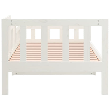 Day Bed without Mattress White 90x200 cm Solid Wood Pine