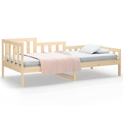 Day Bed without Mattress 90x190 cm Single Solid Wood Pine