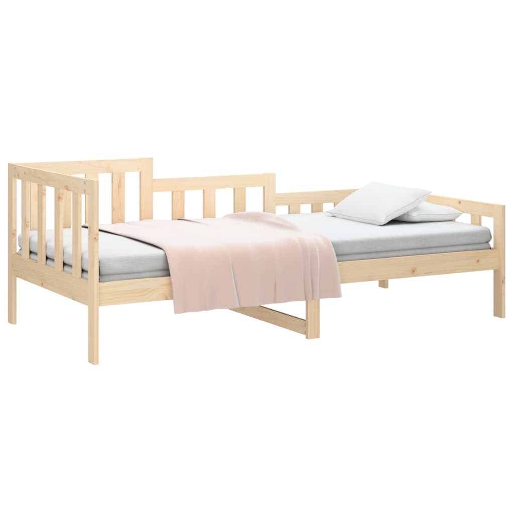 Day Bed without Mattress 90x190 cm Single Solid Wood Pine