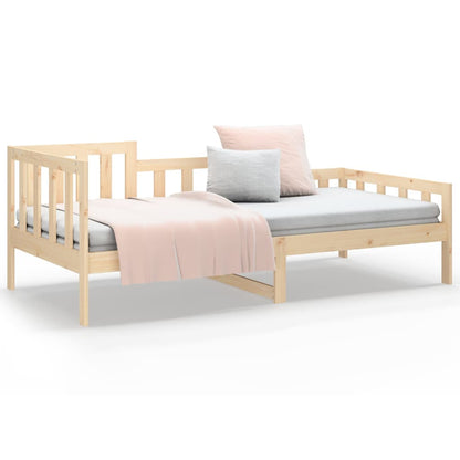 Day Bed without Mattress 90x190 cm Single Solid Wood Pine