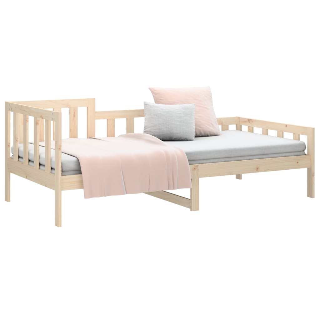Day Bed without Mattress 90x190 cm Single Solid Wood Pine