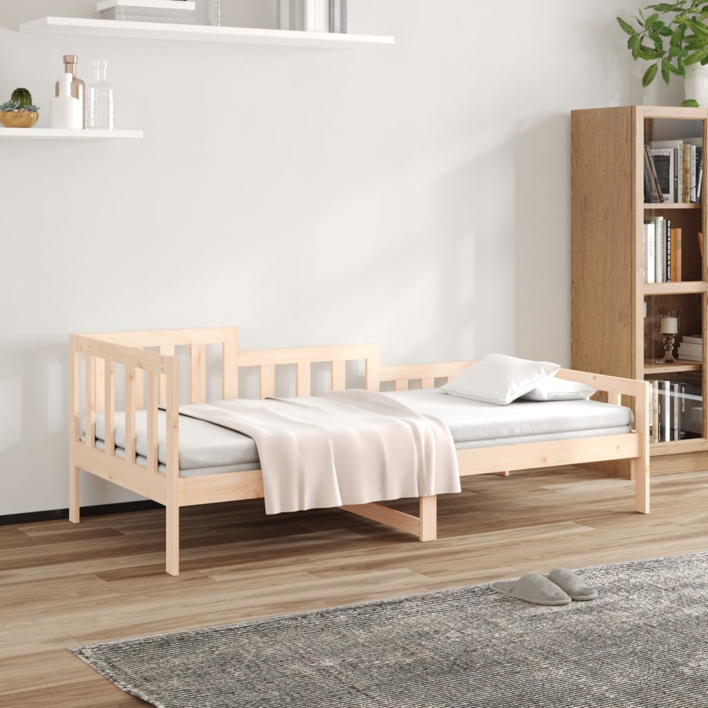 Day Bed without Mattress 90x190 cm Single Solid Wood Pine