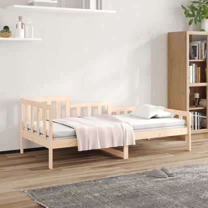 Day Bed without Mattress 90x190 cm Single Solid Wood Pine