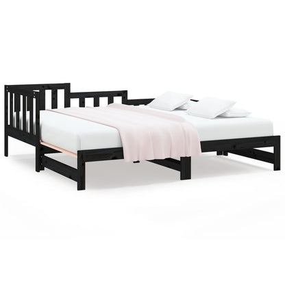 Day Bed | Black | Solid pinewood | 2x