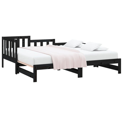Day Bed | Black | Solid pinewood | 2x