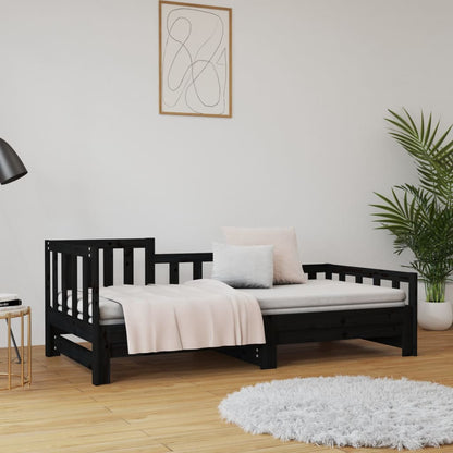 Day Bed | Black | Solid pinewood | 2x