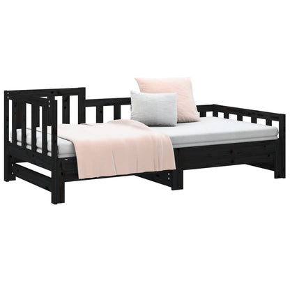 Day Bed | Black | Solid pinewood | 2x