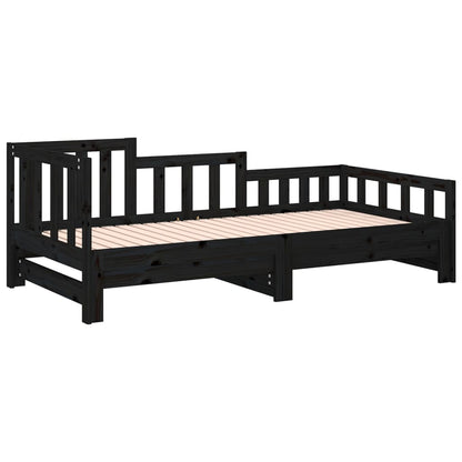 Day Bed | Black | Solid pinewood | 2x