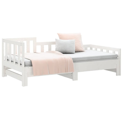 Day Bed | White | Solid pinewood | Double | Convertible | Day Bed