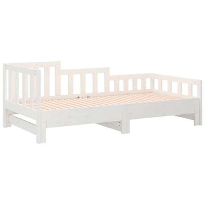 Day Bed | White | Solid pinewood | Double | Convertible | Day Bed