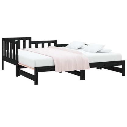Day Bed | Black | Solid pine wood | Double