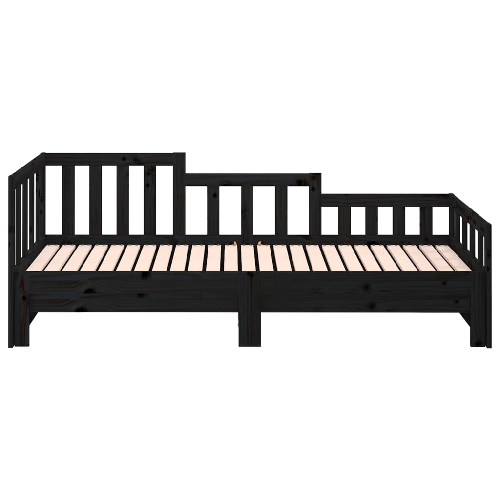 Day Bed | Black | Solid pine wood | Double