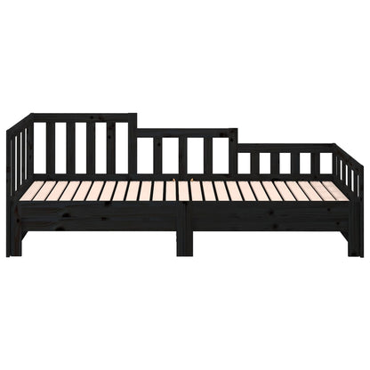 Day Bed | Black | Solid pine wood | Double
