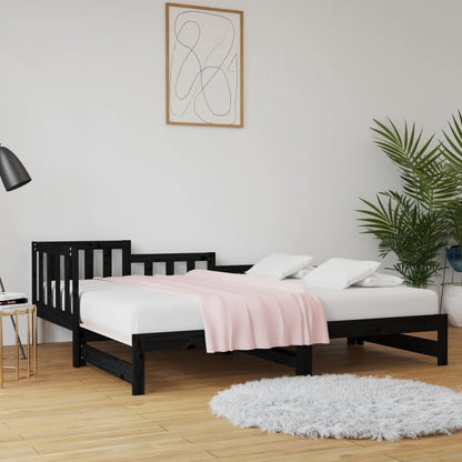 Day Bed | Black | Solid pine wood | Double