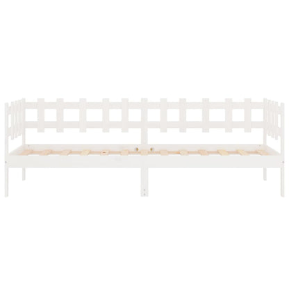 Day Bed without Mattress White 80x200 cm Solid Wood Pine