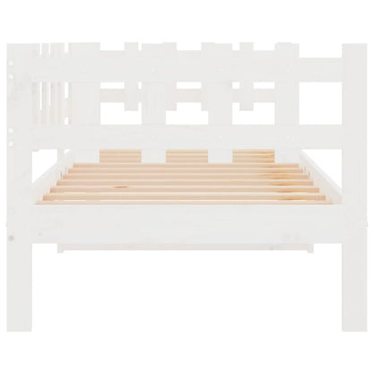Day Bed without Mattress White 80x200 cm Solid Wood Pine