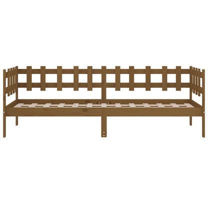 Day Bed | Honey Brown | Solid Pine Wood | Single