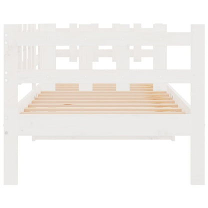 Day Bed without Mattress White 90x200 cm Solid Wood Pine
