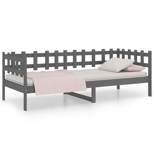 Day Bed | Grey | Solid pine wood | 90x200 cm