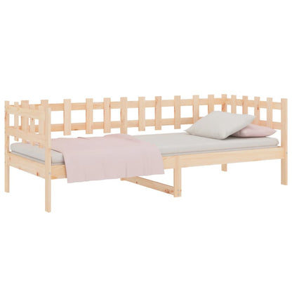 Day Bed without Mattress 90x190 cm Single Solid Wood Pine