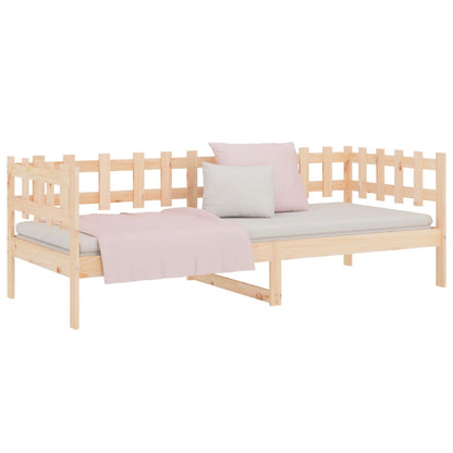 Day Bed without Mattress 90x190 cm Single Solid Wood Pine