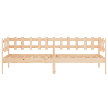 Day Bed without Mattress 90x190 cm Single Solid Wood Pine