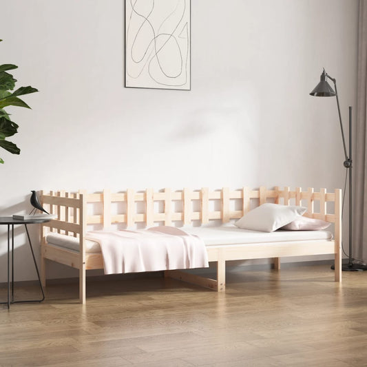 Day Bed without Mattress 90x190 cm Single Solid Wood Pine