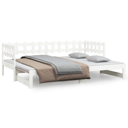Pull-out Day Bed without Mattress White 2x(90x200) cm