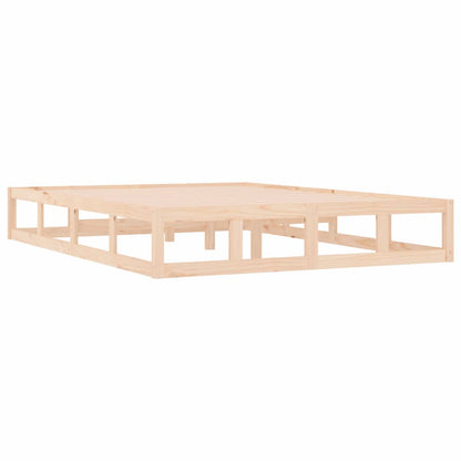 Bed Frame without Mattress 140x200 cm Solid Wood