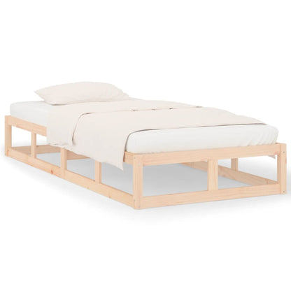 Bed Frame | Natural Pine | Solid pine wood | Small Single | Durable