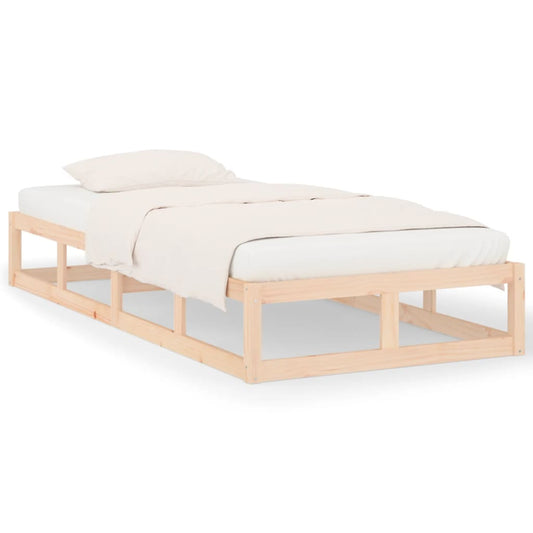 Bed Frame | Natural Pine | Solid pine wood | Small Single | Durable